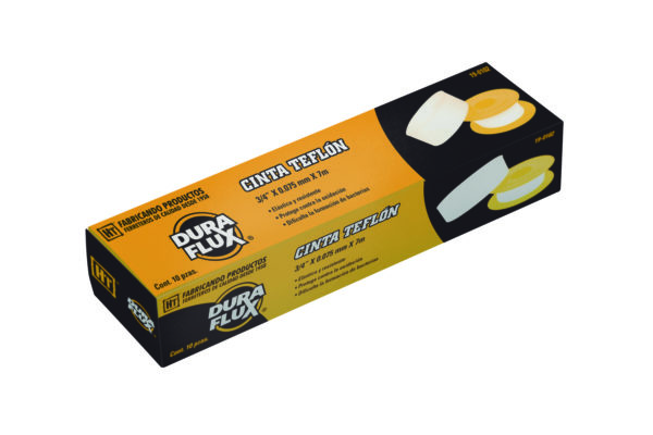 Cinta Teflón de 3/4" x 7 mts. x 0.075 mm. - Imagen 2