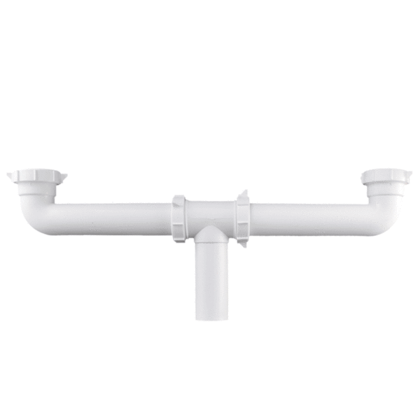 Cespol Doble para Fregadero de 1 1/2" de Polipropileno