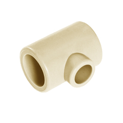 Tee Reducida de CPVC de 1"x1"x1/2" DuraFlux