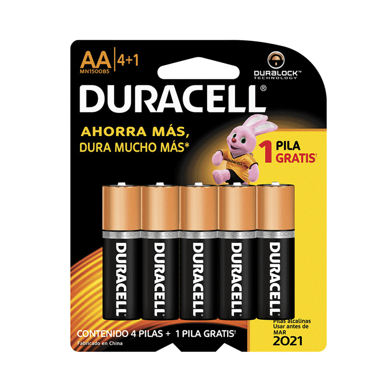 Pila Duracell AA Paq. 4 1 – HT: Productos Ferreteros de Calidad