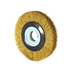 Carda cepillo circular esmeril 6" X 1 1/4" X 1 3/16" X 1"