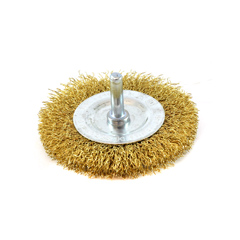Carda con vástago cepillo circular 3" X 1/4" X 5/8"