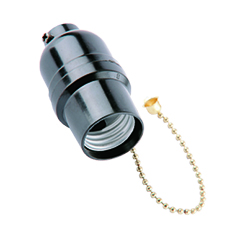 Portalampara de Baquelita con Cadena
