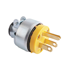 Clavija Metalico Polar. 15A, 125V