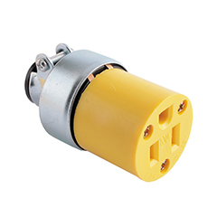 Receptaculo de Extension Metalico Polarizado