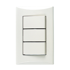 Interruptor Triple Blanco