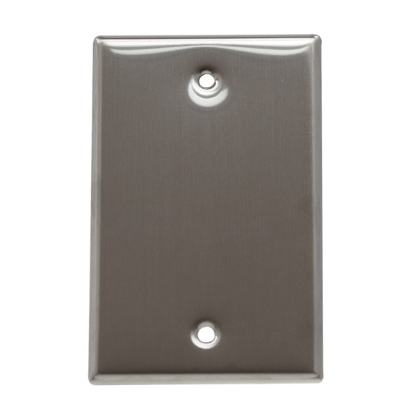 PLACA CIEGA ACERO INOXIDABLE