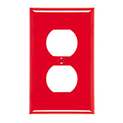 Placa par interruptor Doble Rojo
