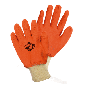 Guante de algodón recubierto de hule - Talla G