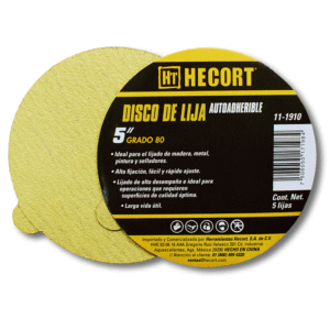 DISCO DE LIJA AUTOADHERIBLE 5" GRANO 80
