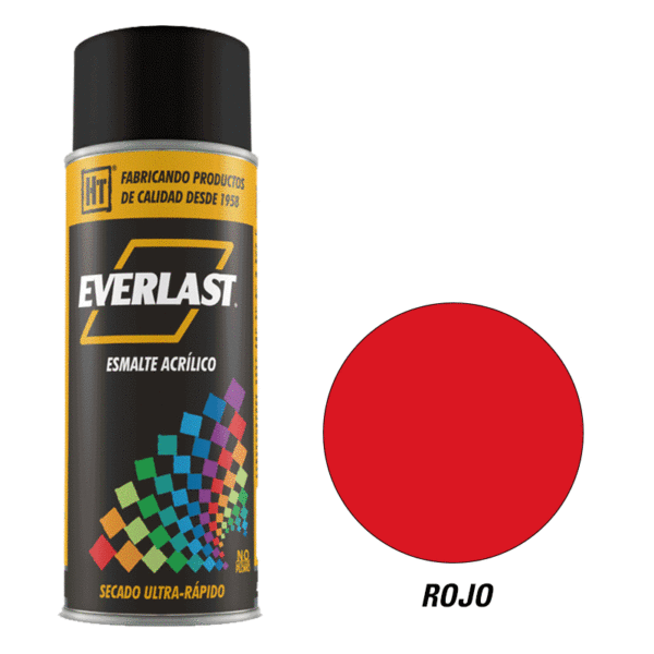 Esmalte Acrílico en Aerosol Rojo