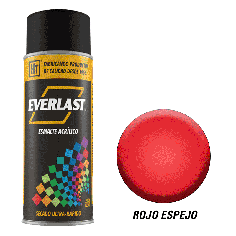 Esmalte Acrílico en Aerosol Rojo Espejo