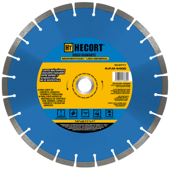Disco Diamante Rin Segmentado 14"