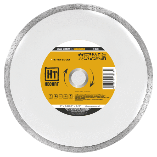 Disco Diamante Rin Continuo 9"