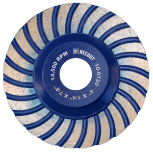 CARDA DE DIAMANTE AZUL 4" X 1/4" X 7/8"