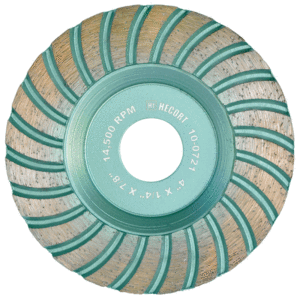 CARDA DE DIAMANTE VERDE 4" X 1/4" X 7/8"