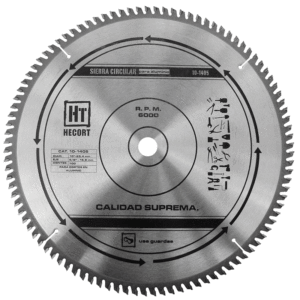 Sierra cir p/alum diente carb. de tungsteno 100D 10X5/8X1/2"