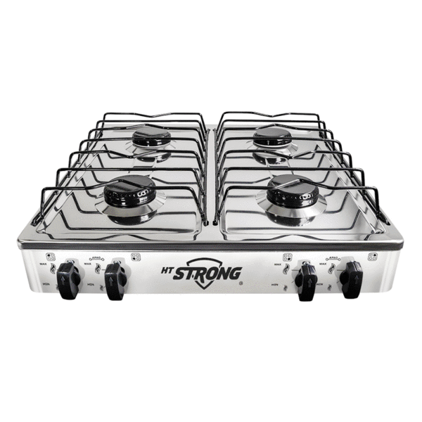 Estufa de mesa 4 Quemadores Acero Inoxidable