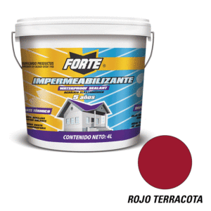Impermeabilizante Rojo Terracota 4L