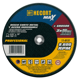 DISCO DE CORTE METAL MAX / INOXIDABLE 7"