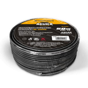 CABLE DE COBRE THW CAL. 12 NEGRO 50 MTS