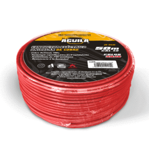 CABLE DE COBRE THW CAL. 12 ROJO 50 MTS