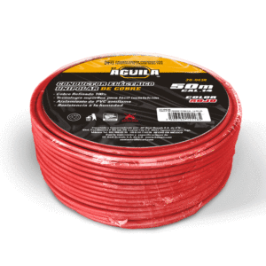 CABLE DE COBRE THW CAL.14 ROJO 50 MTS