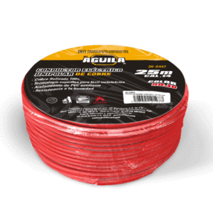 CABLE DE COBRE THW CAL.14 ROJO 25 MTS